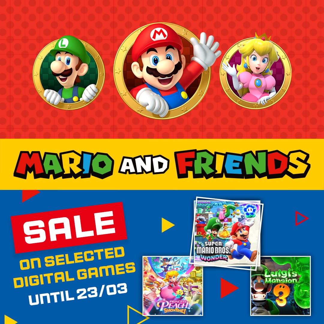 Play on with Mario and friends!